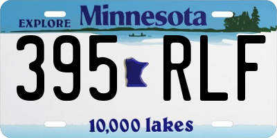 MN license plate 395RLF