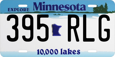 MN license plate 395RLG