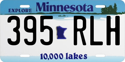 MN license plate 395RLH