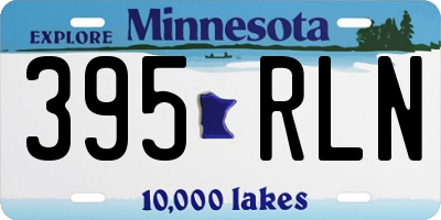 MN license plate 395RLN
