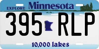 MN license plate 395RLP