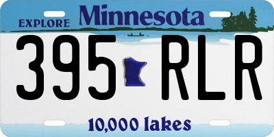 MN license plate 395RLR