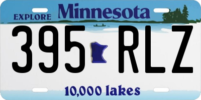 MN license plate 395RLZ