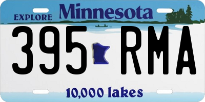 MN license plate 395RMA