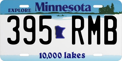 MN license plate 395RMB