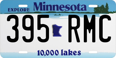 MN license plate 395RMC
