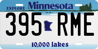 MN license plate 395RME