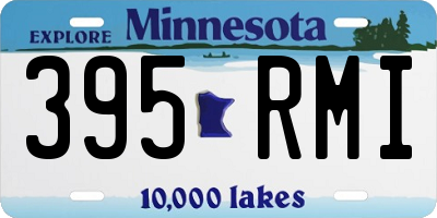 MN license plate 395RMI