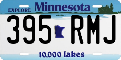 MN license plate 395RMJ