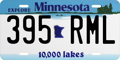 MN license plate 395RML