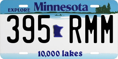 MN license plate 395RMM