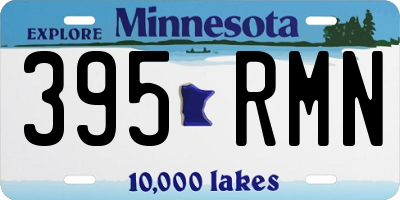 MN license plate 395RMN