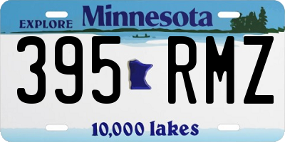 MN license plate 395RMZ