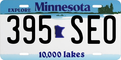 MN license plate 395SEO