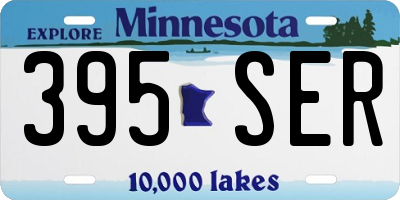 MN license plate 395SER