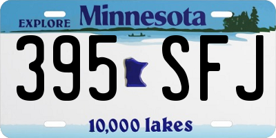 MN license plate 395SFJ