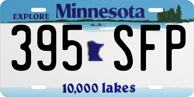 MN license plate 395SFP