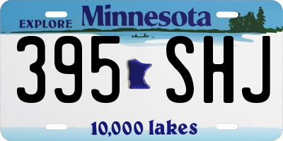 MN license plate 395SHJ
