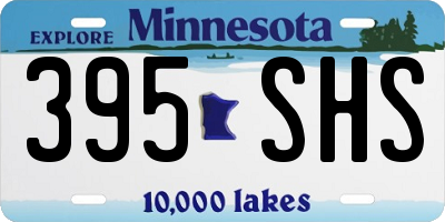 MN license plate 395SHS