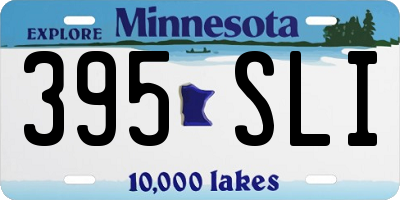 MN license plate 395SLI