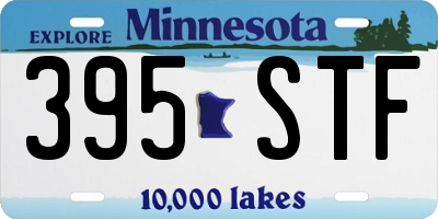 MN license plate 395STF