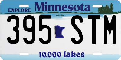MN license plate 395STM