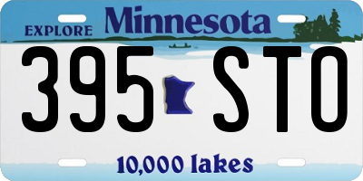 MN license plate 395STO