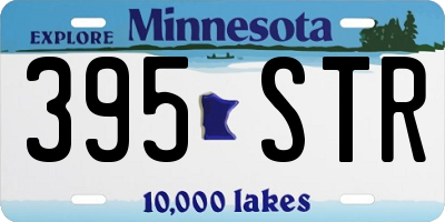 MN license plate 395STR