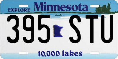 MN license plate 395STU