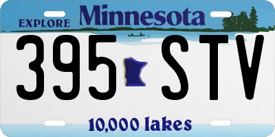 MN license plate 395STV