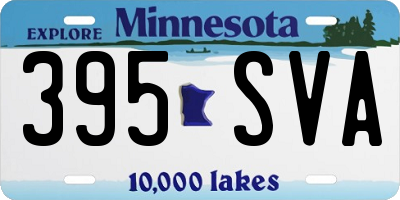 MN license plate 395SVA