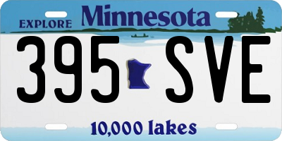 MN license plate 395SVE