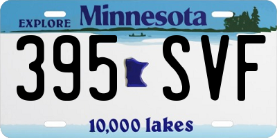 MN license plate 395SVF