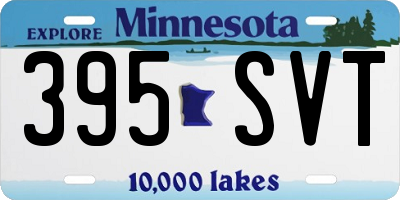 MN license plate 395SVT