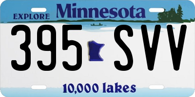 MN license plate 395SVV