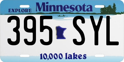 MN license plate 395SYL