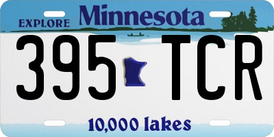 MN license plate 395TCR