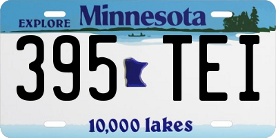 MN license plate 395TEI