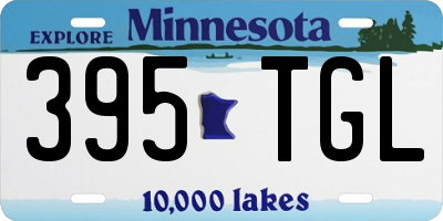 MN license plate 395TGL