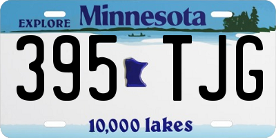 MN license plate 395TJG