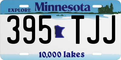 MN license plate 395TJJ