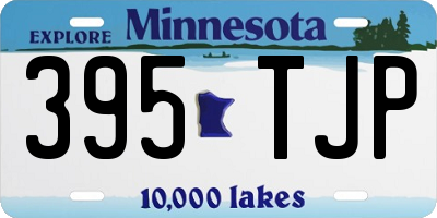 MN license plate 395TJP