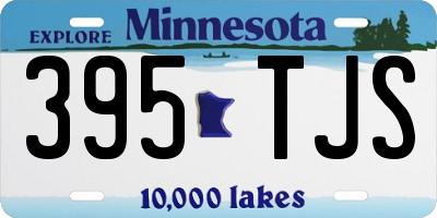 MN license plate 395TJS