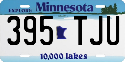 MN license plate 395TJU