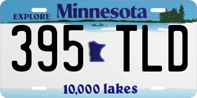 MN license plate 395TLD