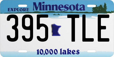 MN license plate 395TLE
