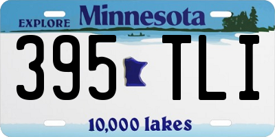MN license plate 395TLI