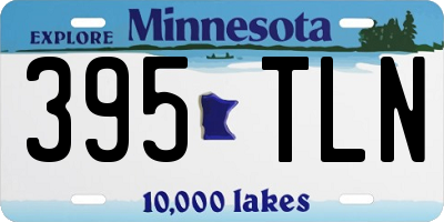 MN license plate 395TLN