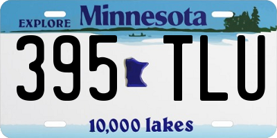 MN license plate 395TLU