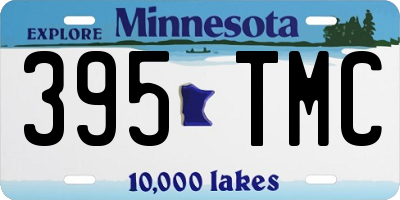 MN license plate 395TMC